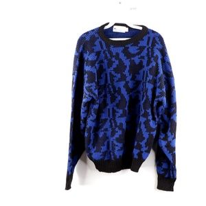 Vintage 90s Streetwear Geometric Crewneck Sweater